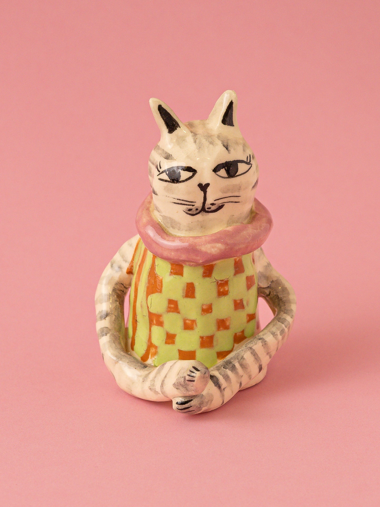 Trebejo gato ajedrez verde