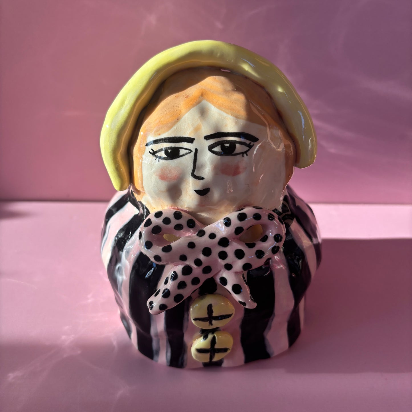 Mujer de rayas