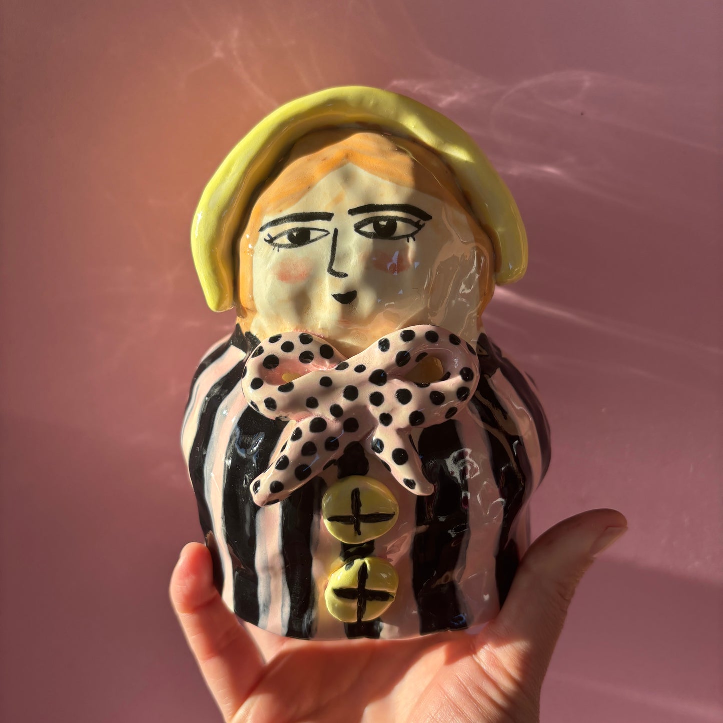 Mujer de rayas