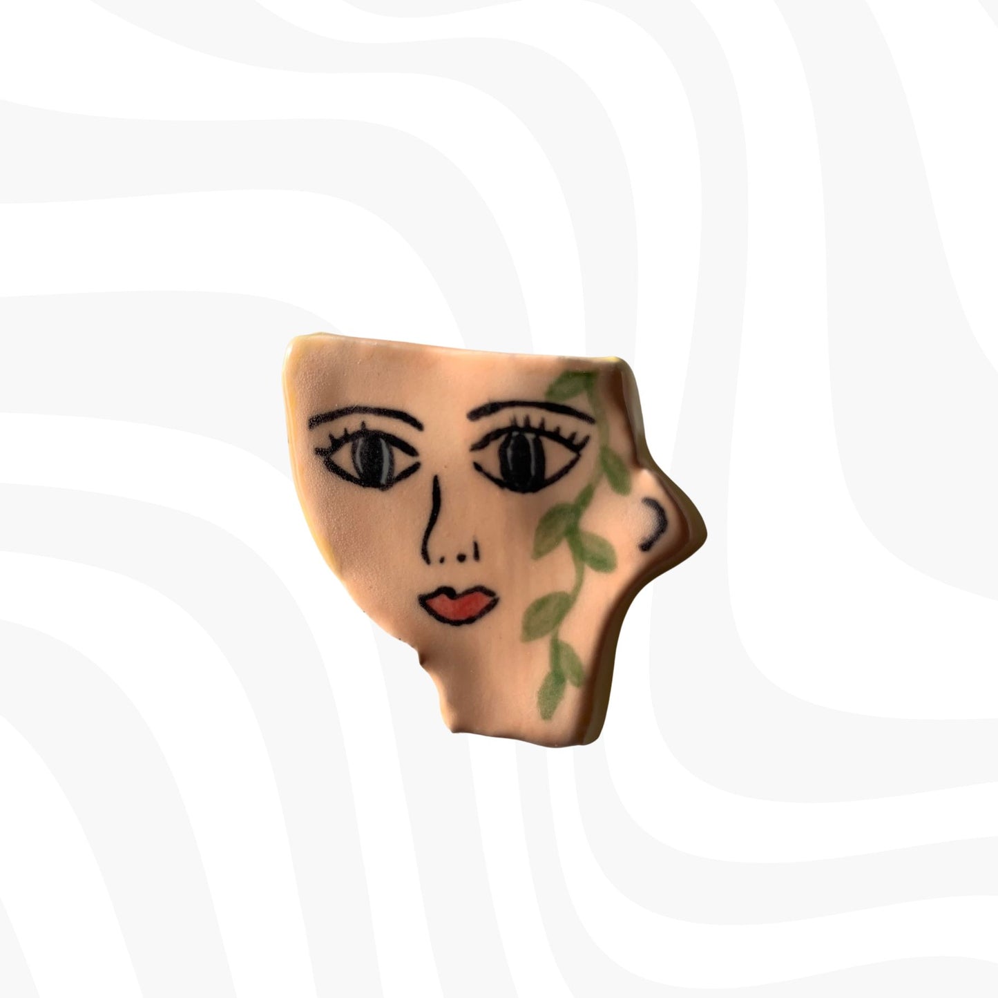 Cabeza mujer planta