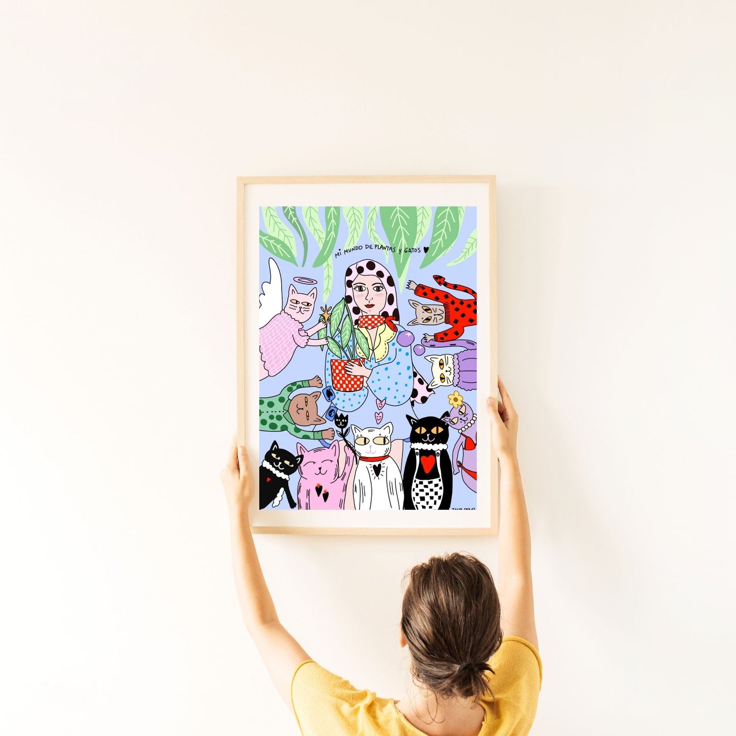 Print Mi mundo de gatos y plantas