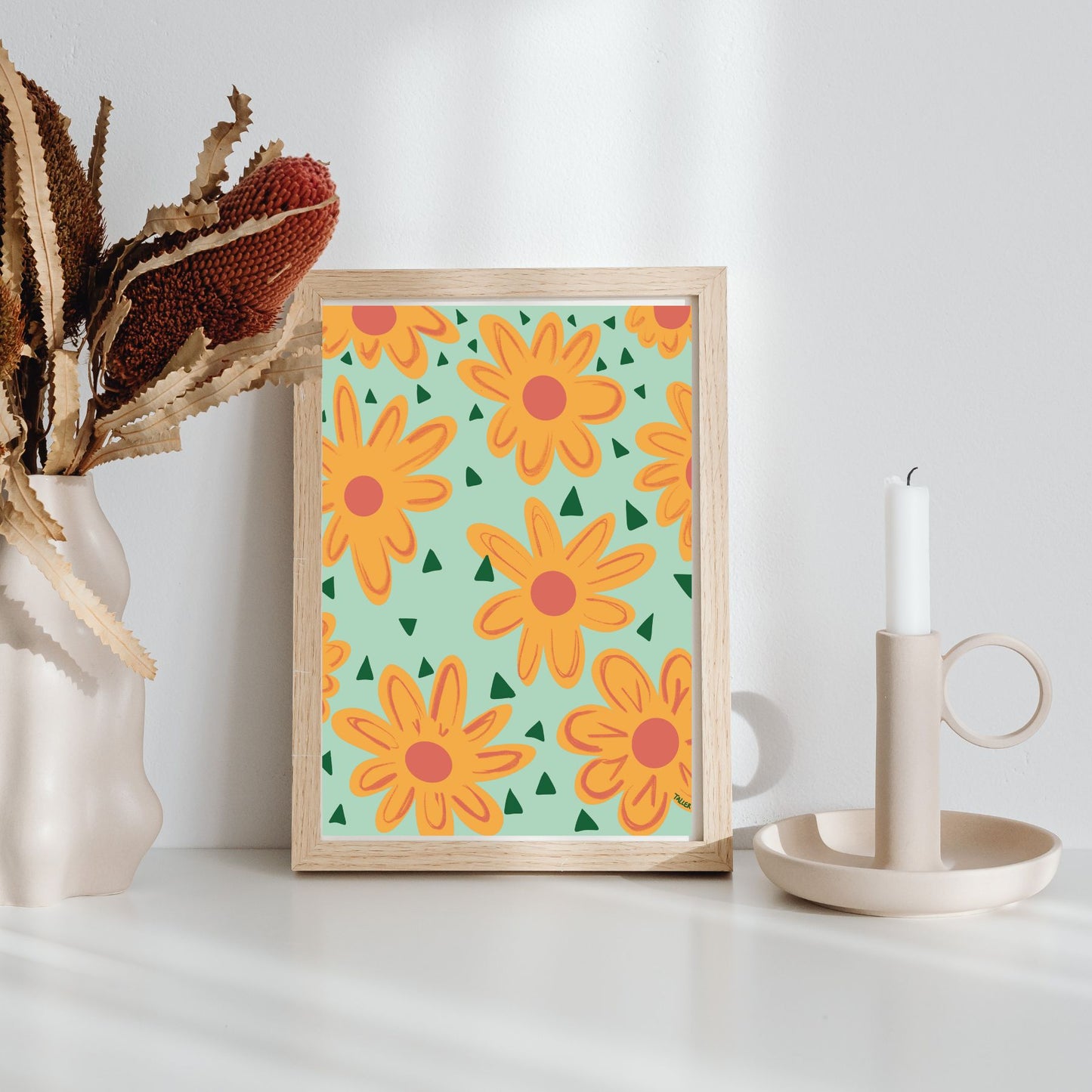 Print flores amarillas