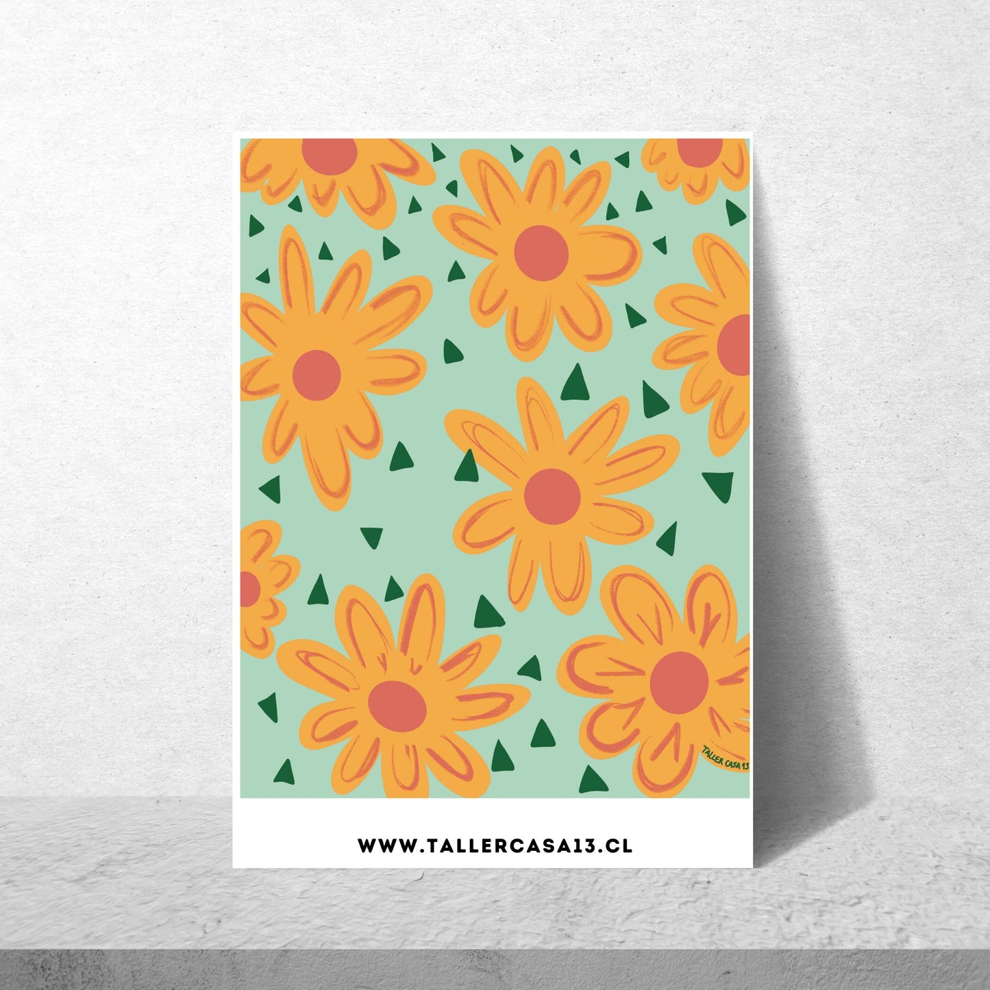 Print flores amarillas
