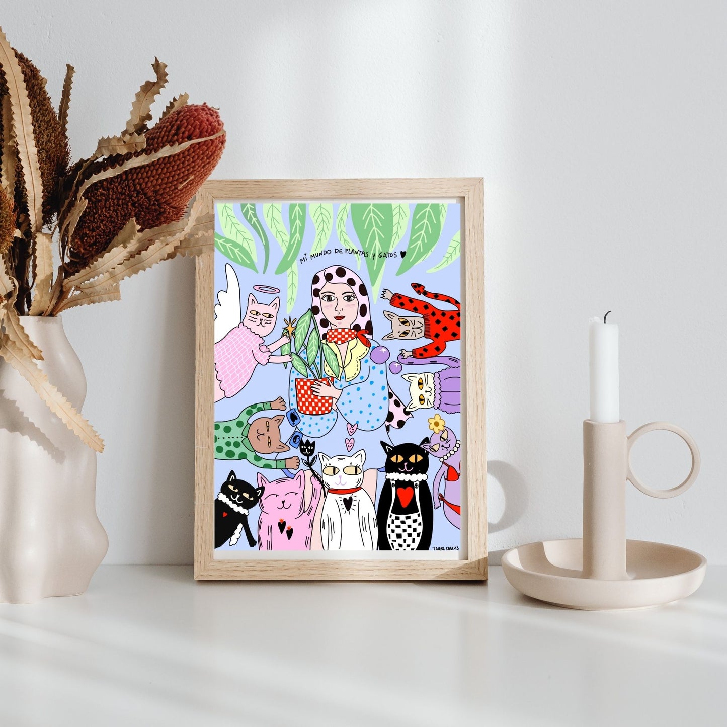 Print Mi mundo de gatos y plantas