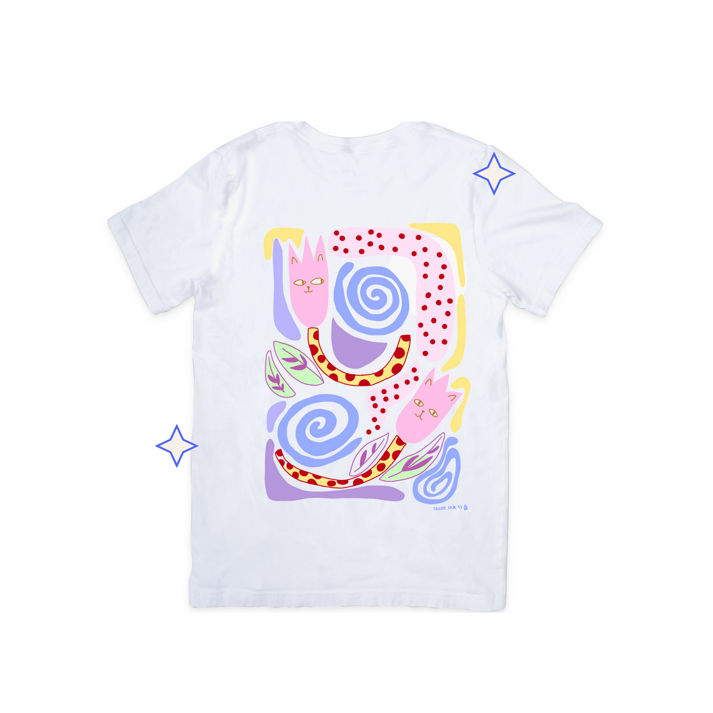 Polera Gatitos con puntos
