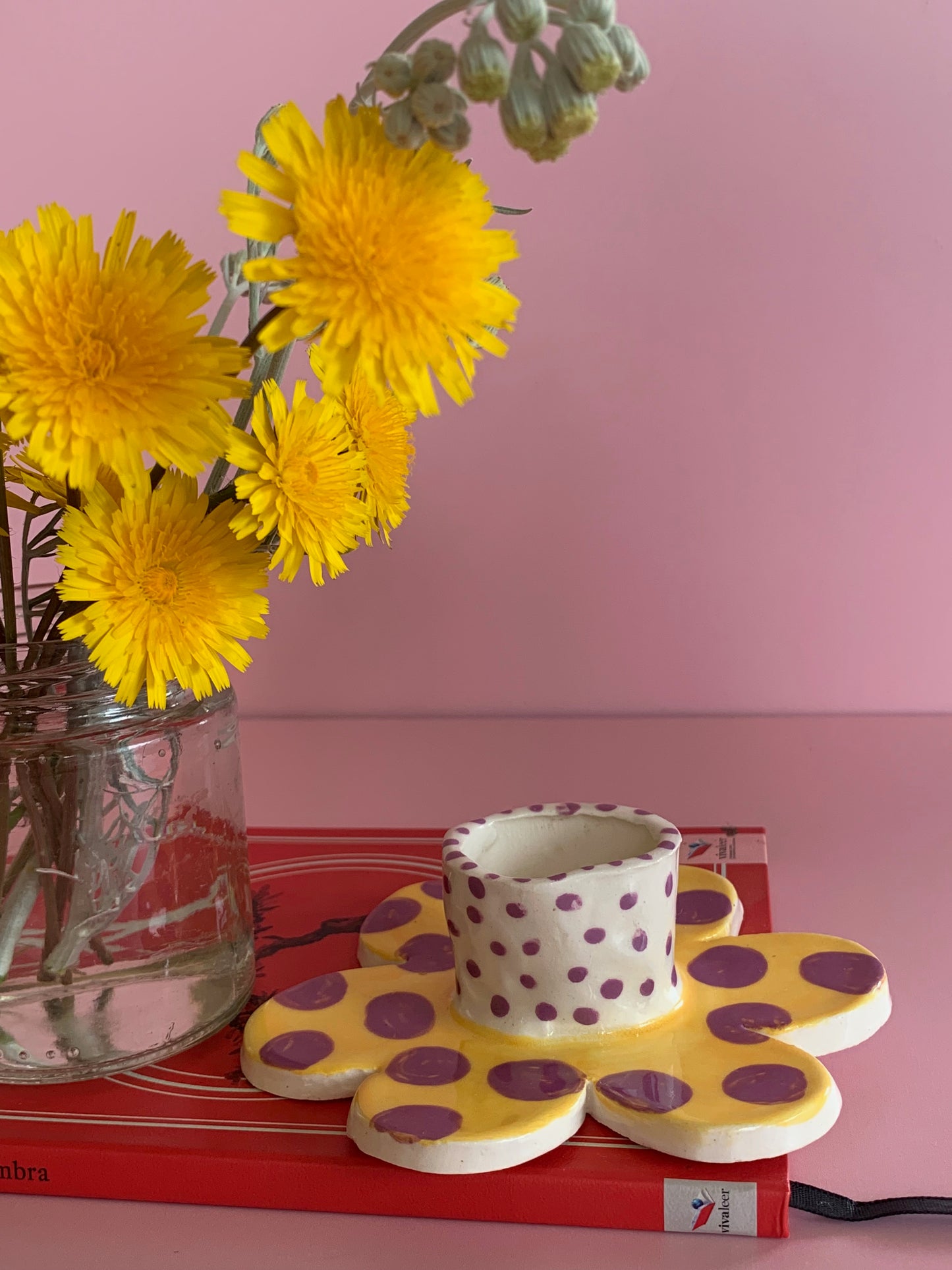Candelabro Flor con Puntos