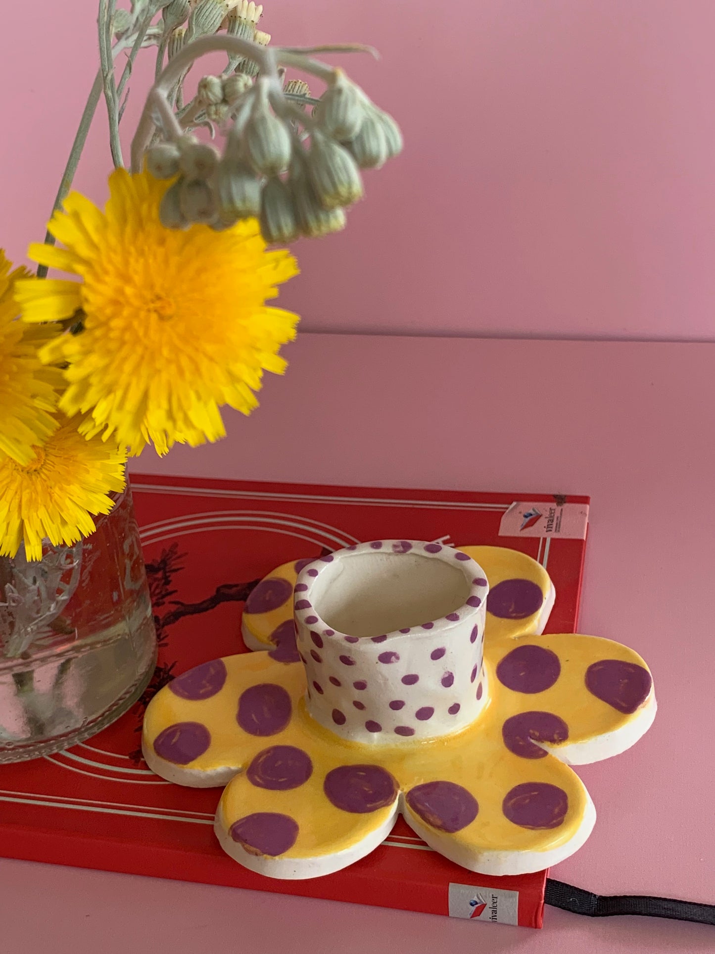 Candelabro Flor con Puntos
