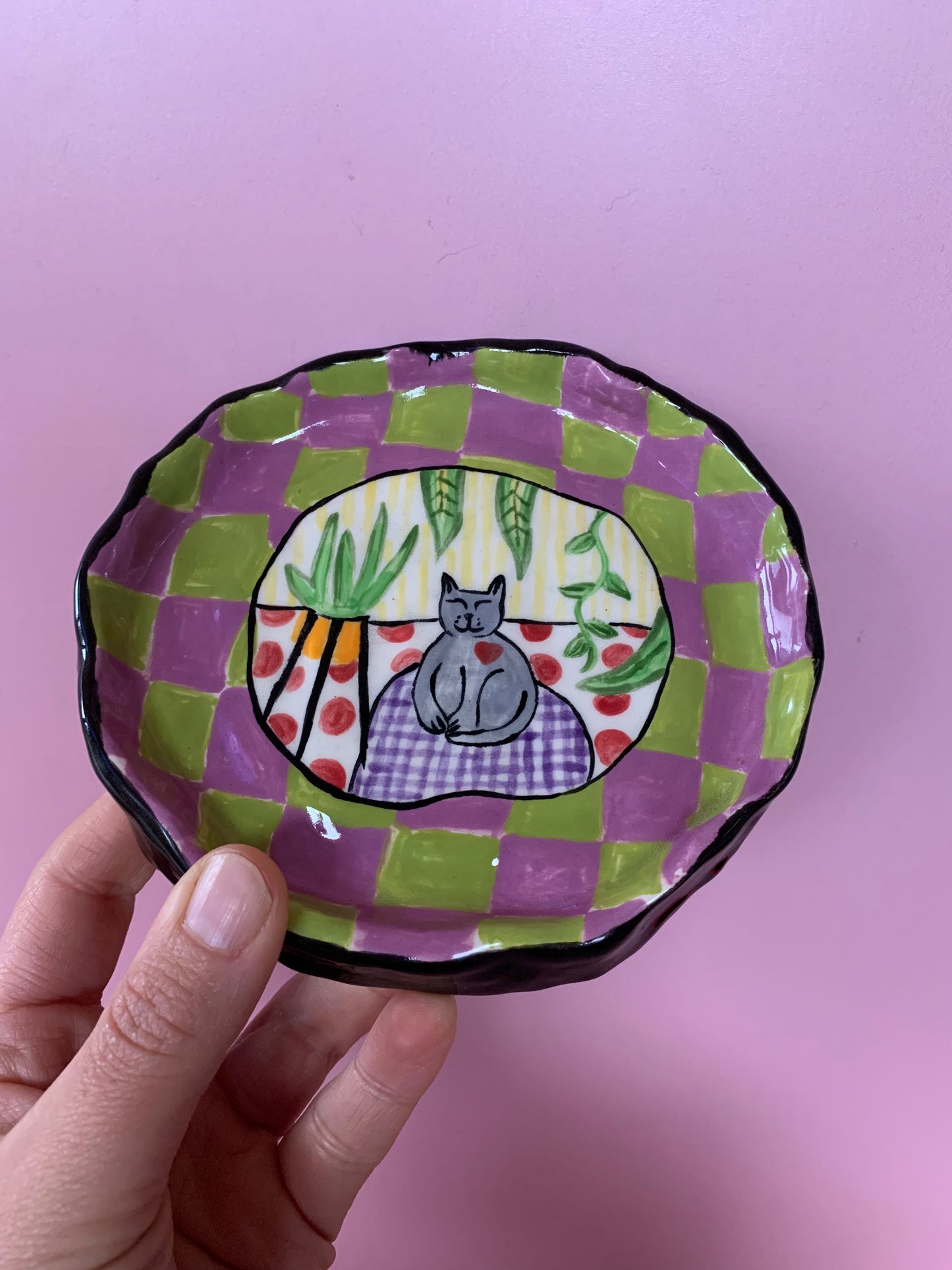 Platito Joyero Gato