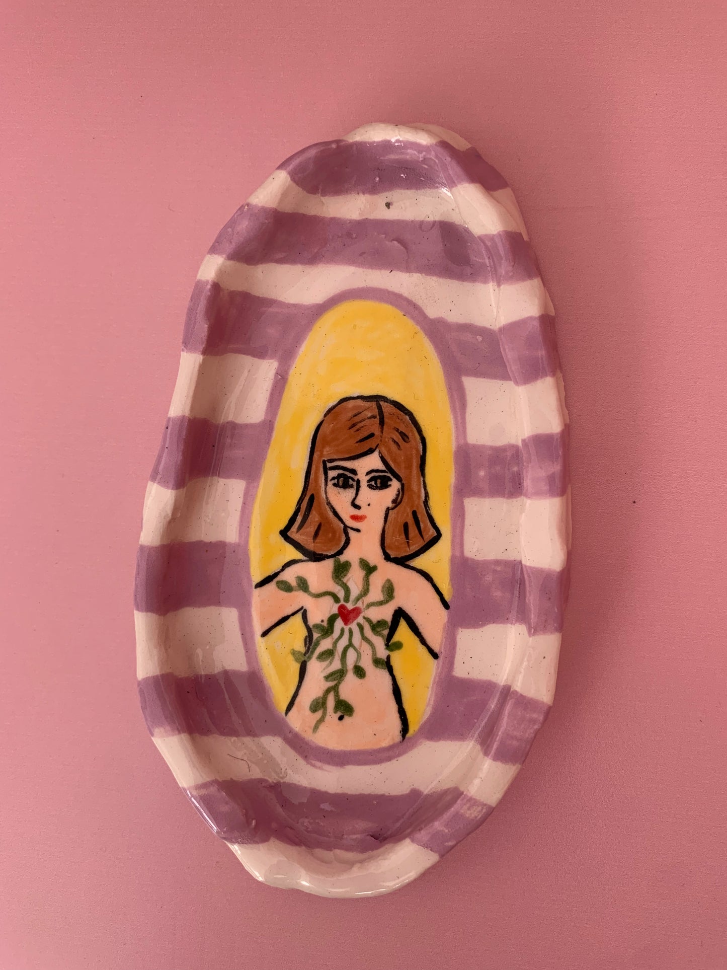 Platito joyero Mujer corazón