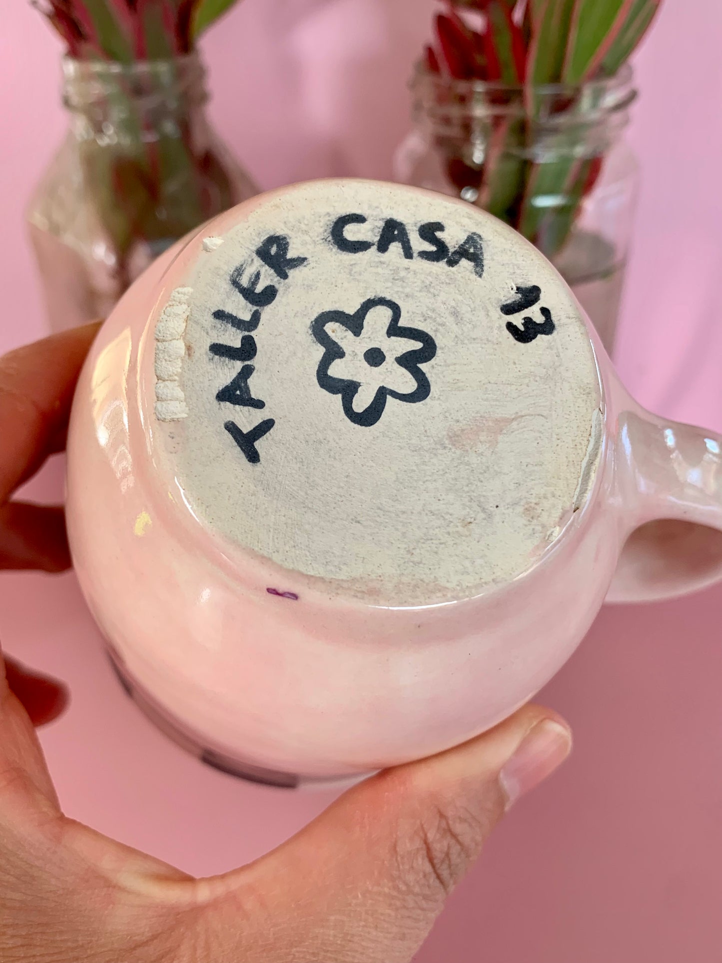 Taza rosa negro