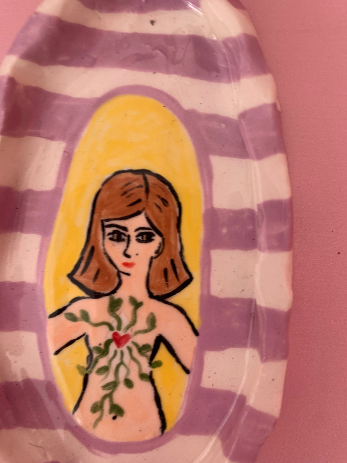 Platito joyero Mujer corazón