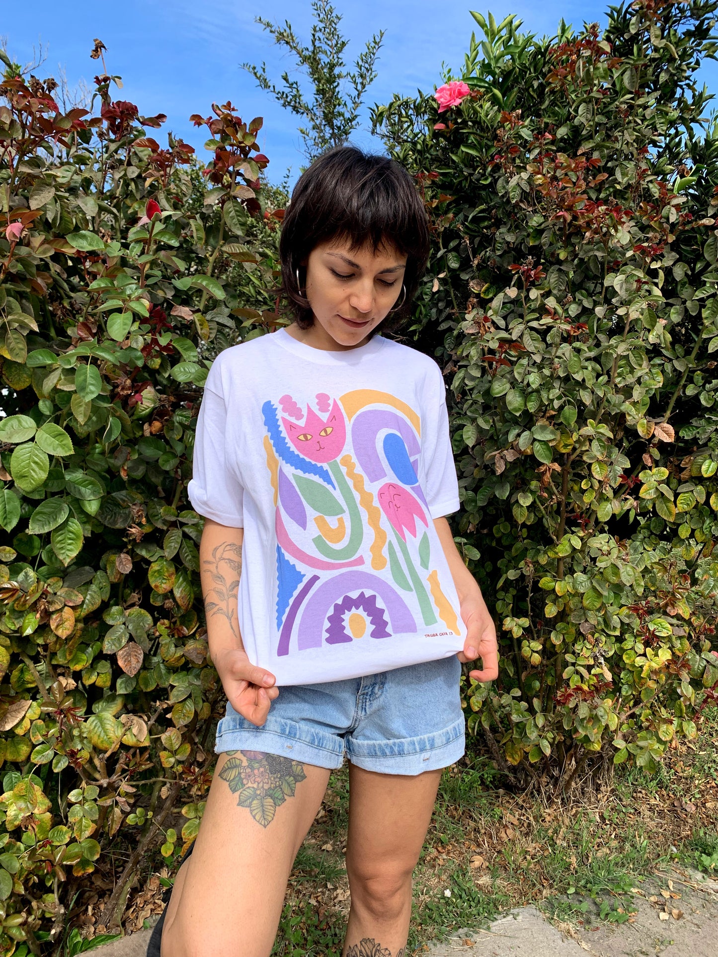 Polera Flores felices