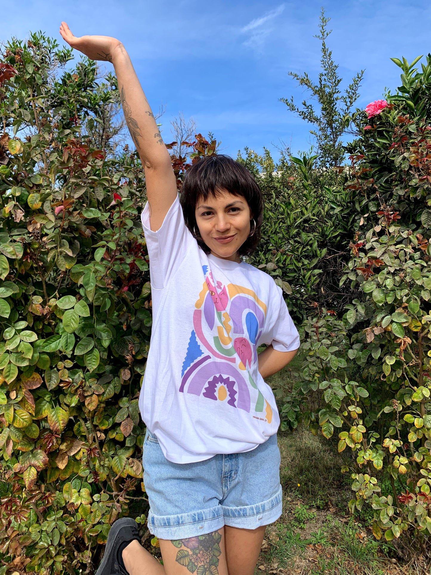 Polera Flores felices