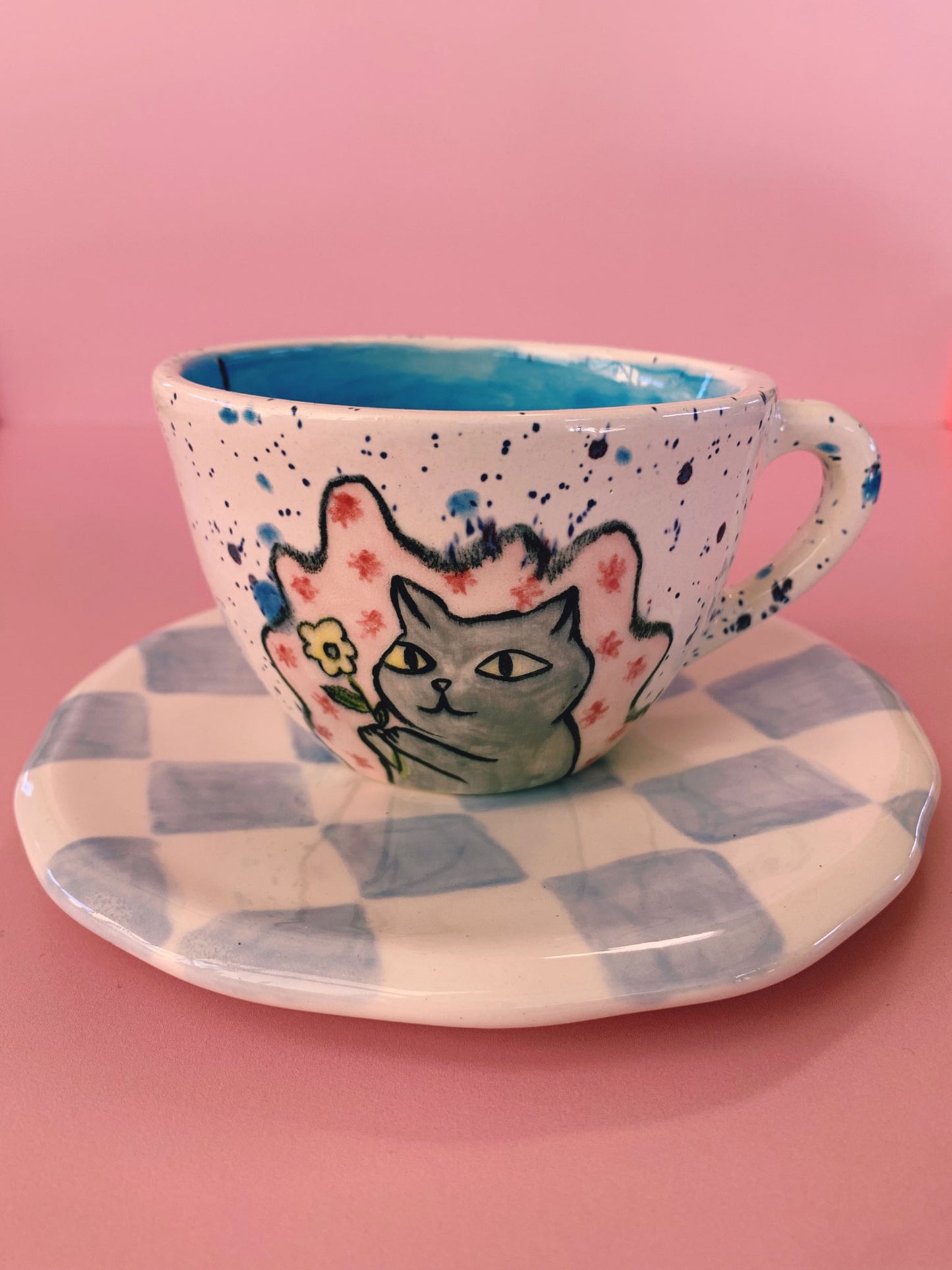 Taza más plato - Gatitos