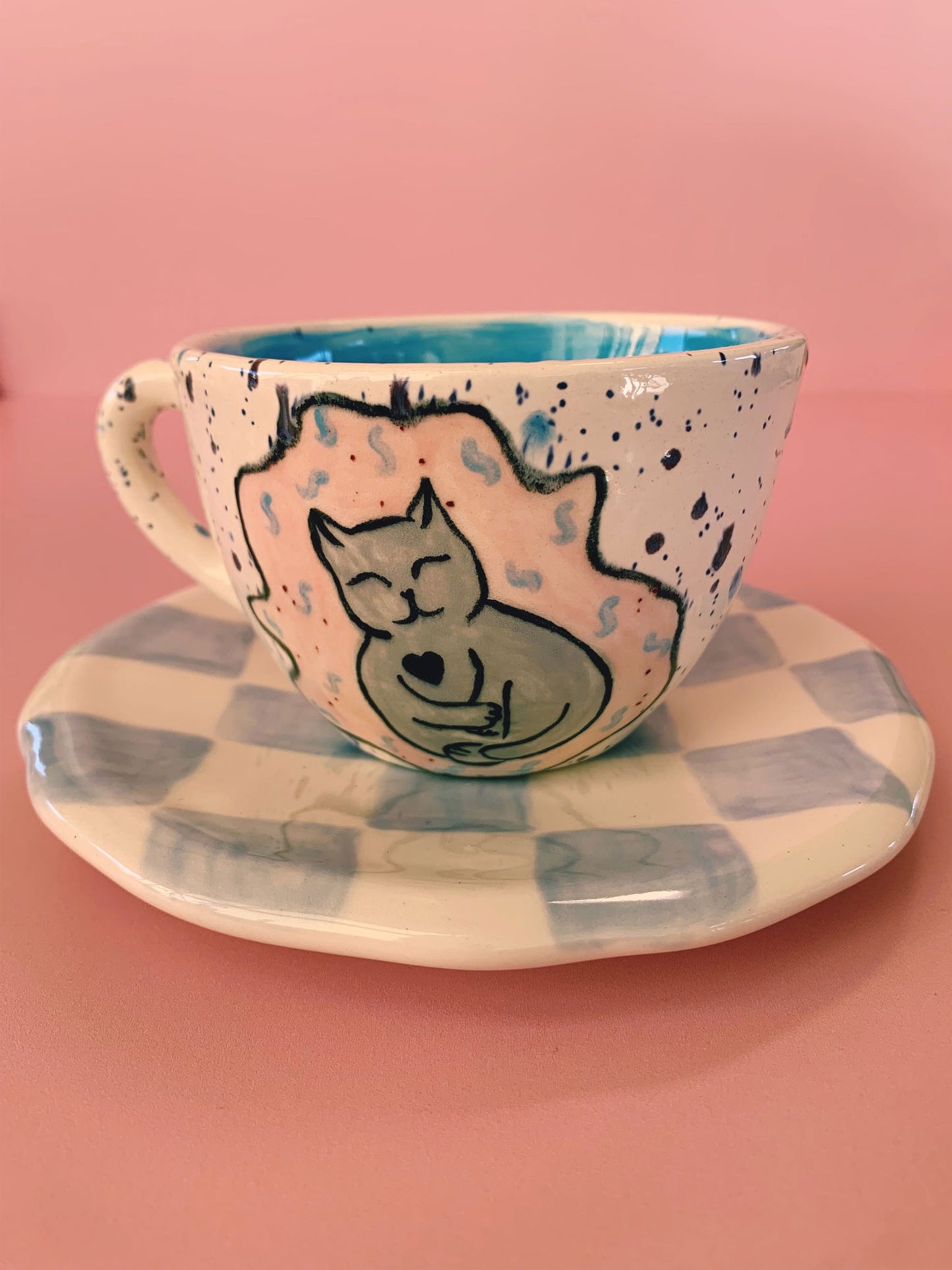 Taza más plato - Gatitos