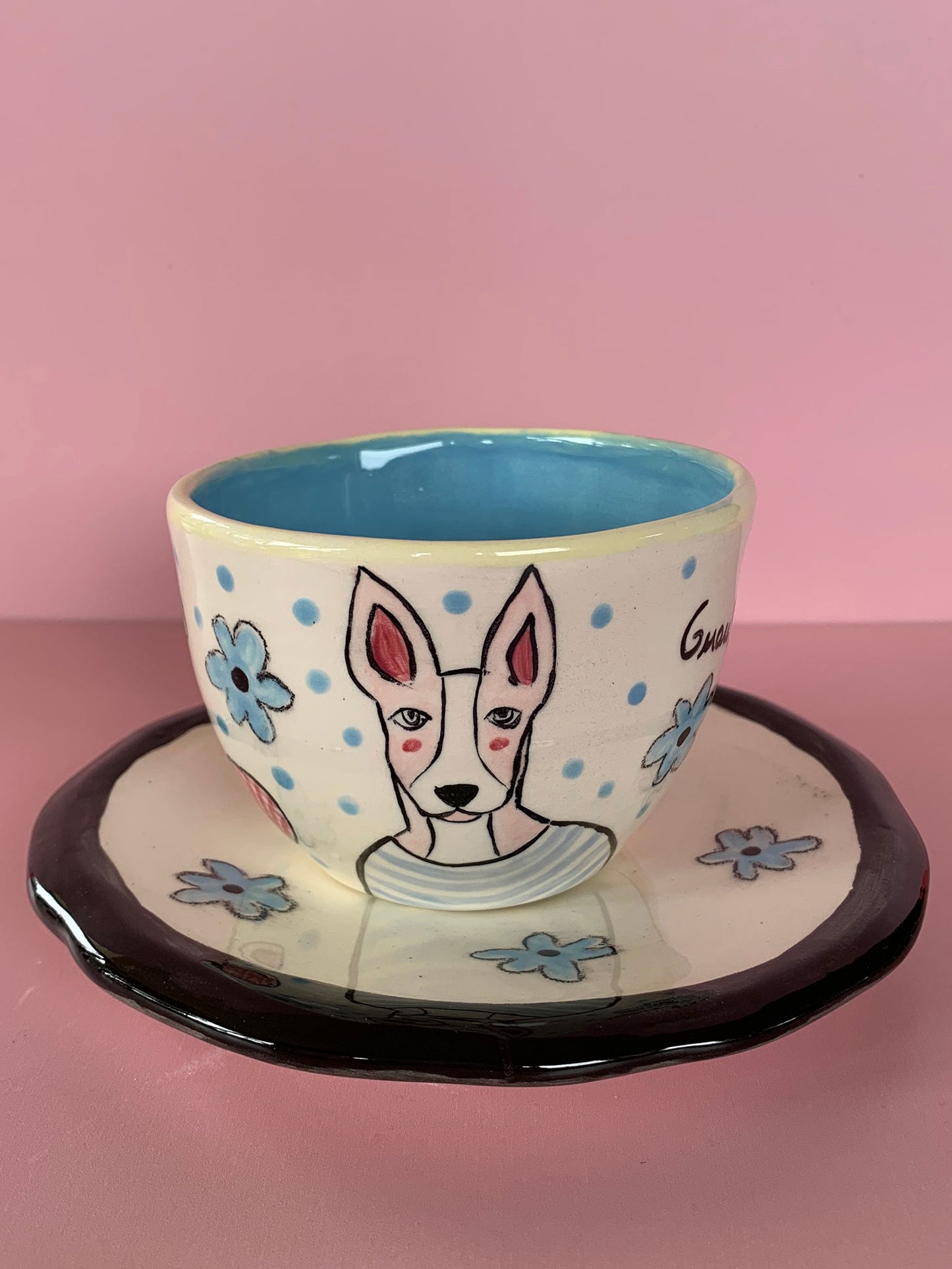 Taza más plato - Perros