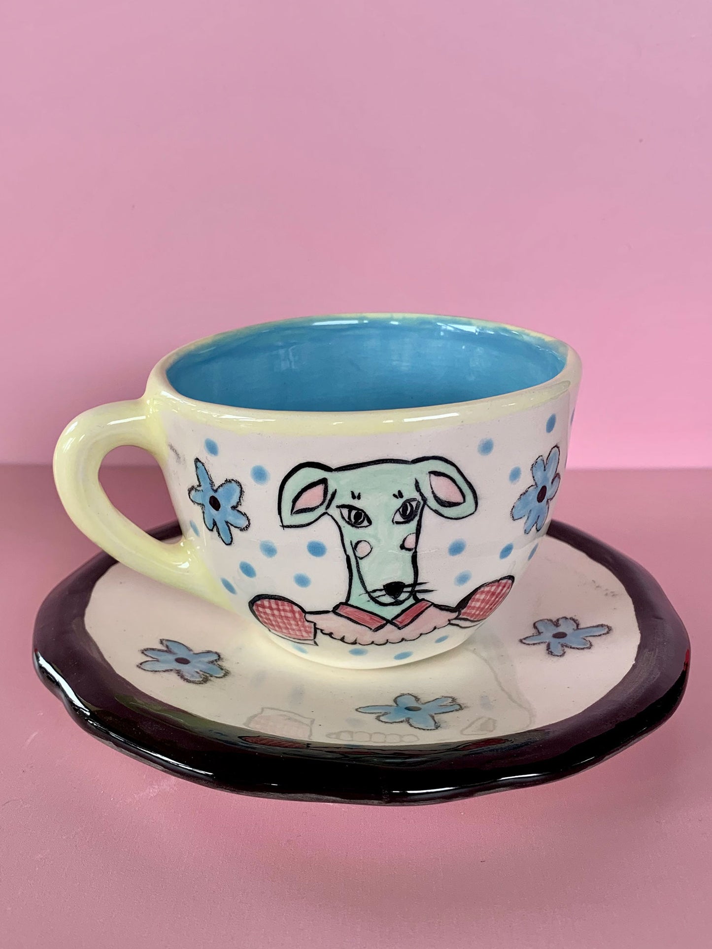 Taza más plato - Perros