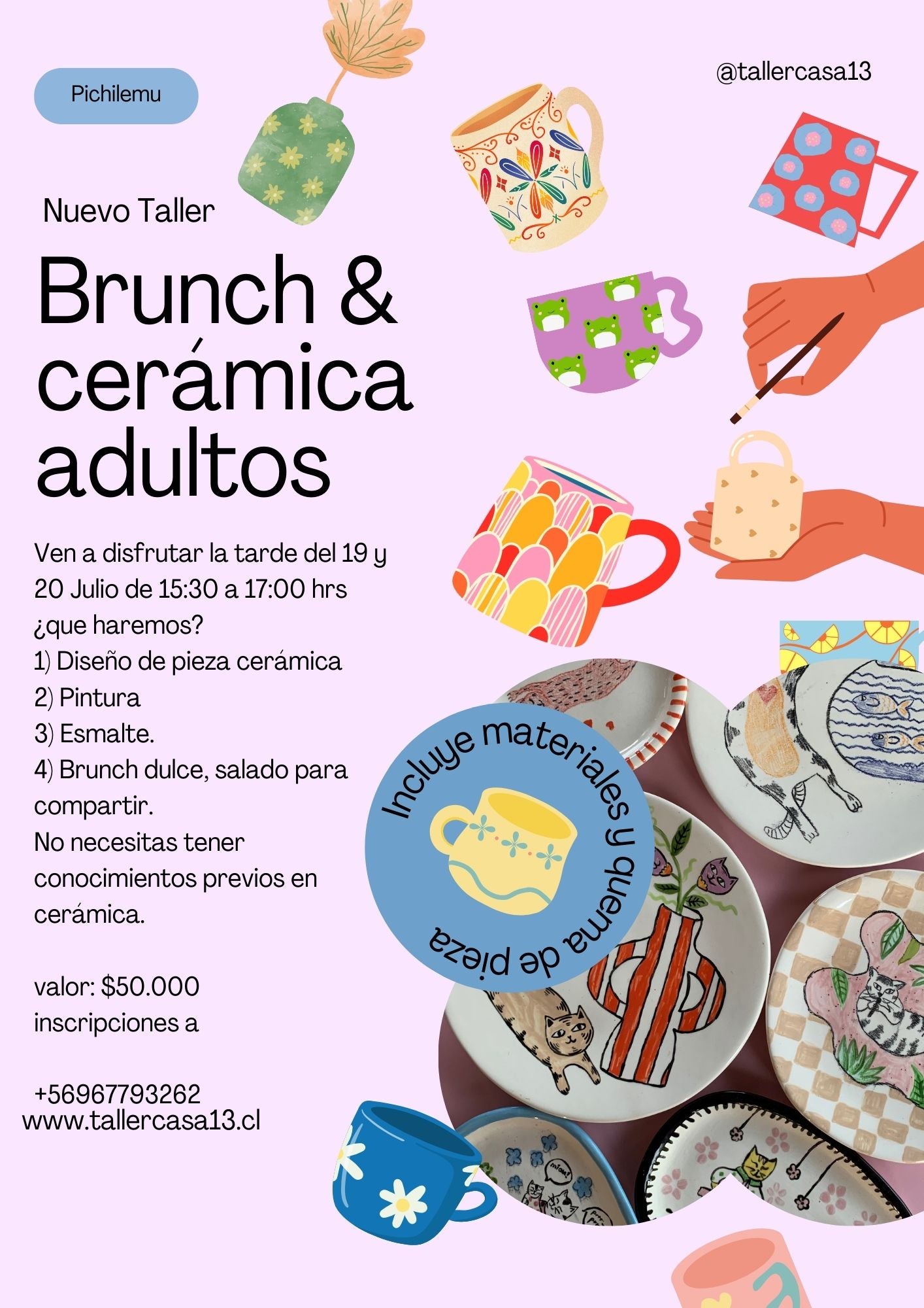 Brunch & cerámica Adultos Pichilemu