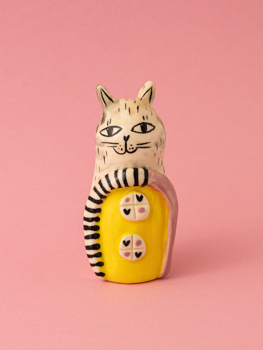 Trebejo Gato amarillo